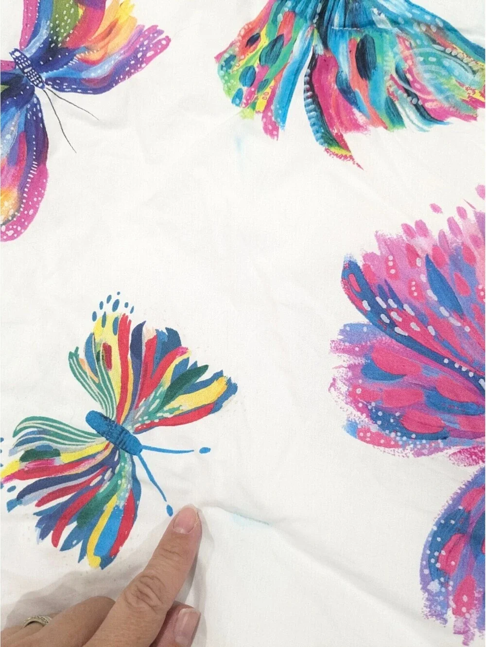 Pottery Barn Kids Etta Vee Butterfly Full Queen Comforter blanket watercolor